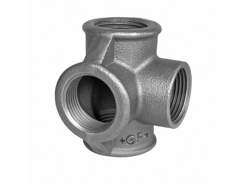 Georg-Fischer Tee black side outlet 1/2