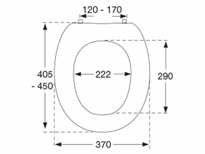 Pressalit Toilet seat dania with cover