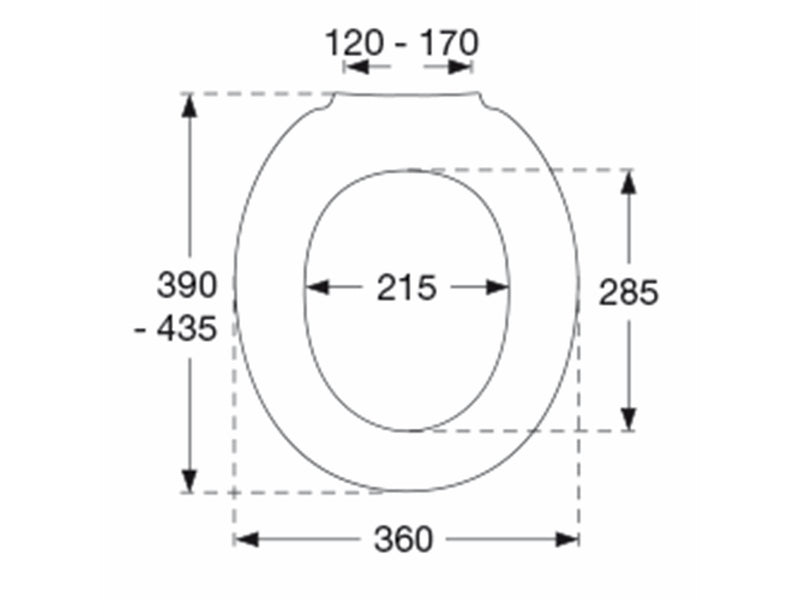 Pressalit 1000 sign toiletseat white