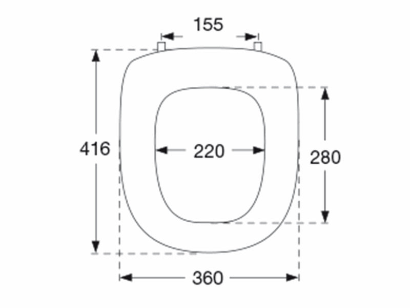 Pressalit aqua toiletseat white