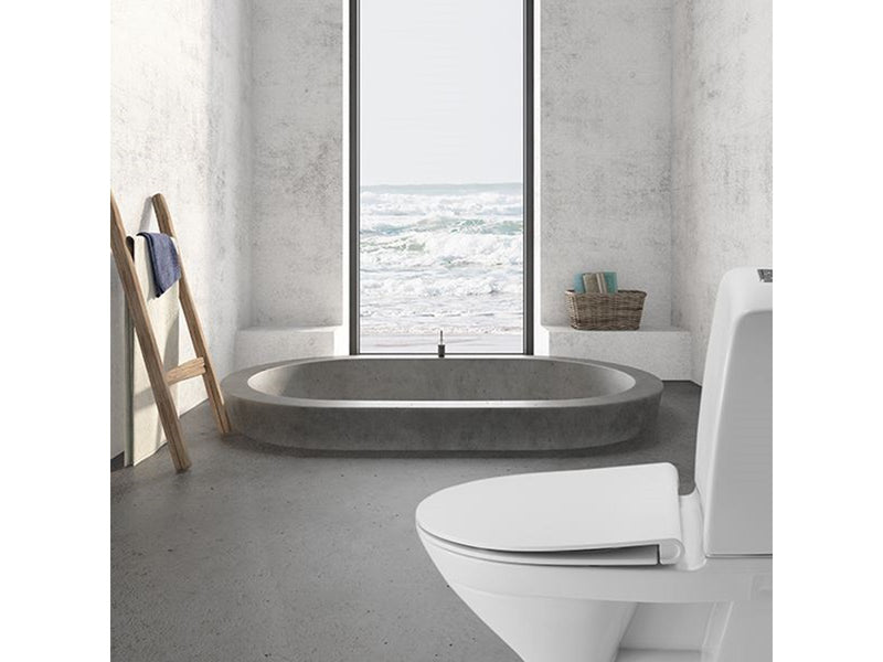 Pressalit spira toiletseat white sc and lo topmounted