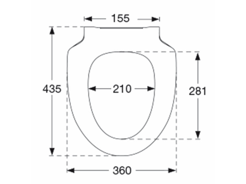 Pressalit 956 toiletseat white with soft close