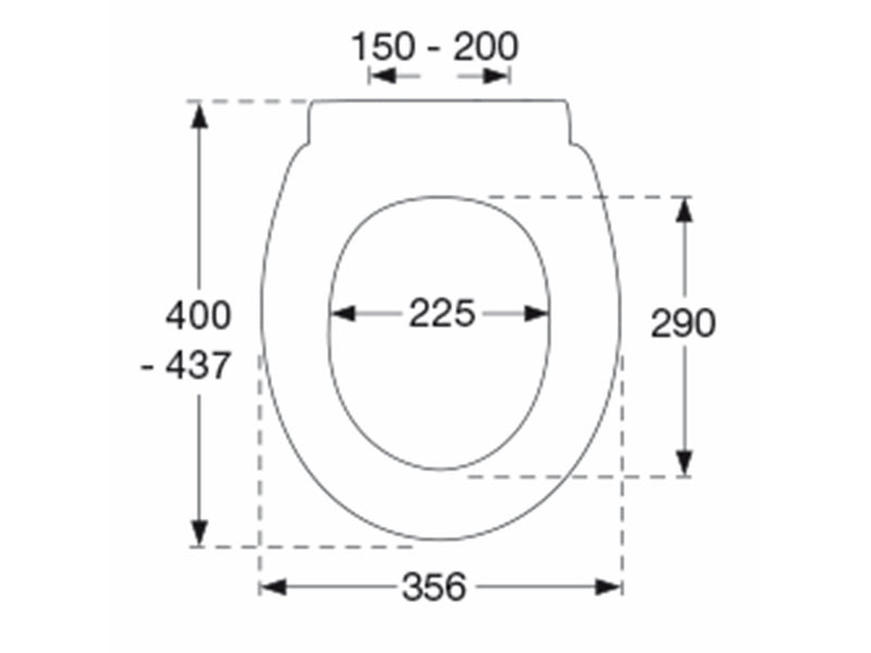Pressalit 750 toiletseat with cover white universal hinge