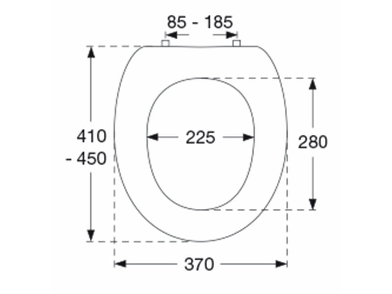 Pressalit t2 toiletseat white