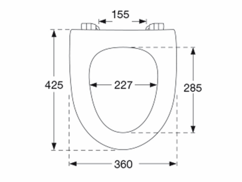 Pressalit sign toiletseat ring seat white