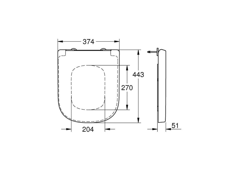 Grohe Euro Keramik, WC-Sitz mit Soft Close, alpinweiß