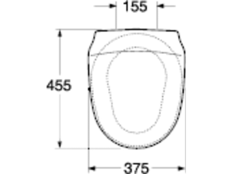 Gustavsberg Nordic 2002 toilet seat white