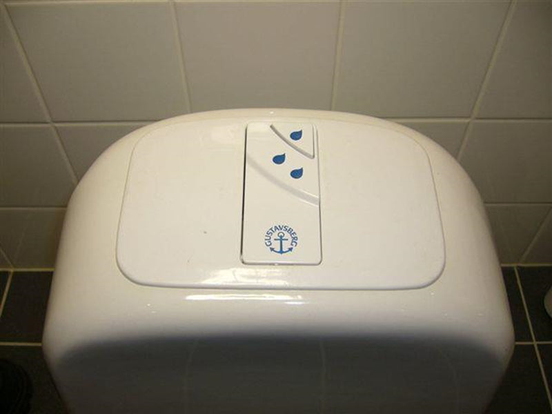 Gustavsberg Cist cov w push butt 390duo wh