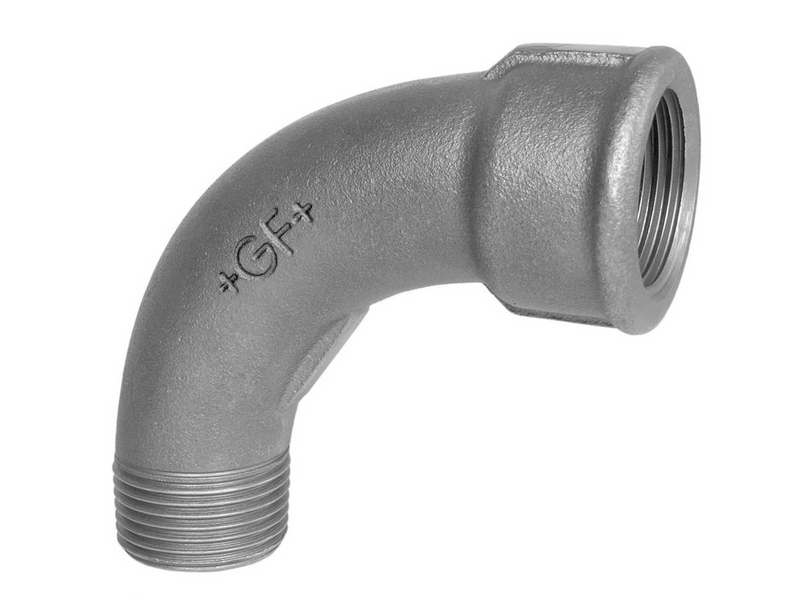Georg-Fischer Long sweep bend black for m 90° 1 1/4