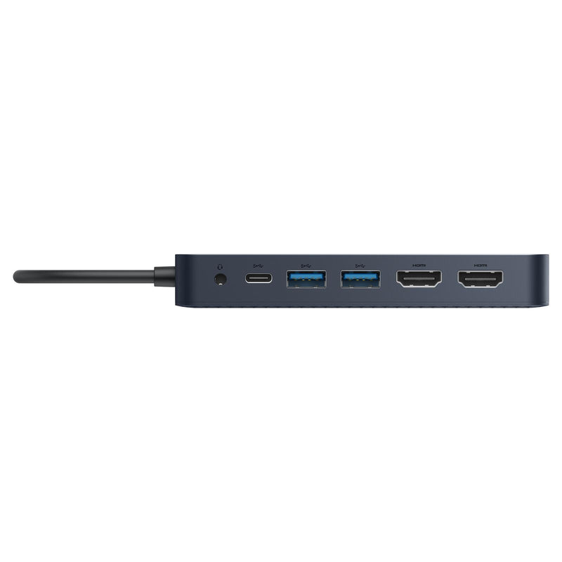 Hyper® HyperDrive Universal USB-C® 10-in1 Dual HDMI Mobile Dock - Space Grey - für MacBook M1/M2 MBAir/Pro®