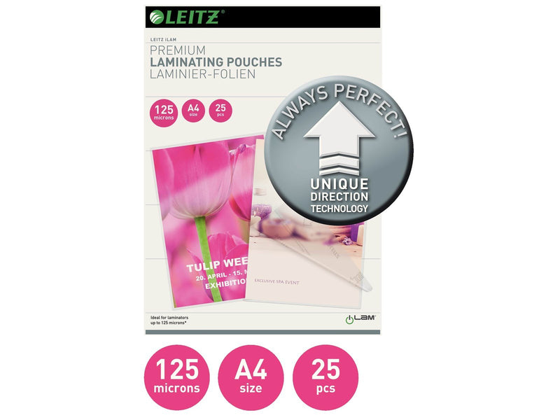 Leitz iLAM UDT Heißlaminierfolien A4, 125 mic, 25 Stück