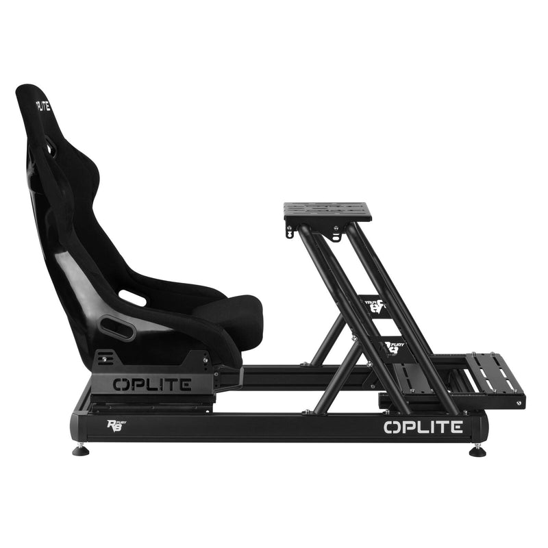 OPLITE R8 Fury Rennsimulations-Cockpit schwarz