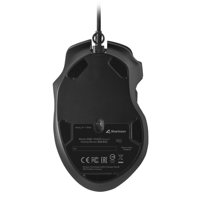 Sharkoon SHARK Force 3 Gaming-Maus, schwarz