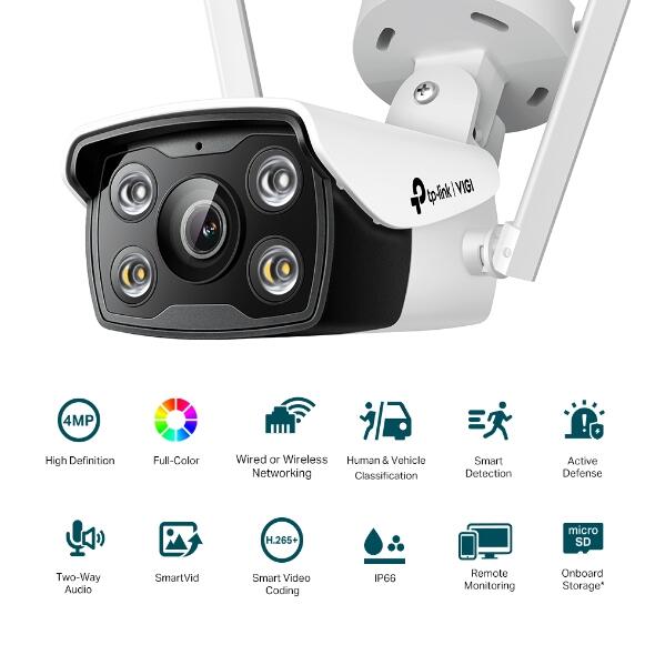 TP-Link VIGI C340-W Wi-Fi Netzwerk-Überwachungskamera für den Außenbereich mit 4 mm Objektiv