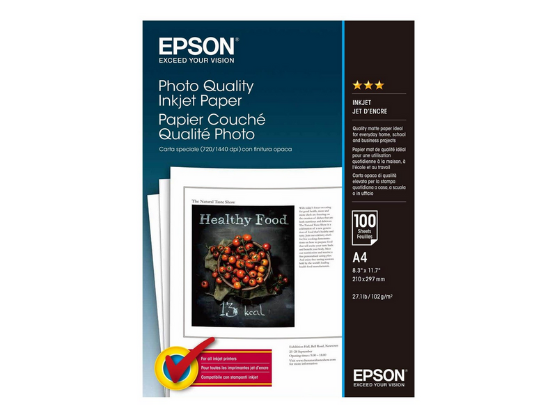 Epson PAPIR A4 Photo Quality inkJet.