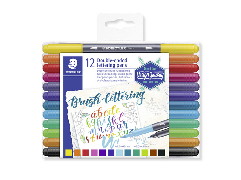 Staedtler Double-ended brush pens 12 pcs