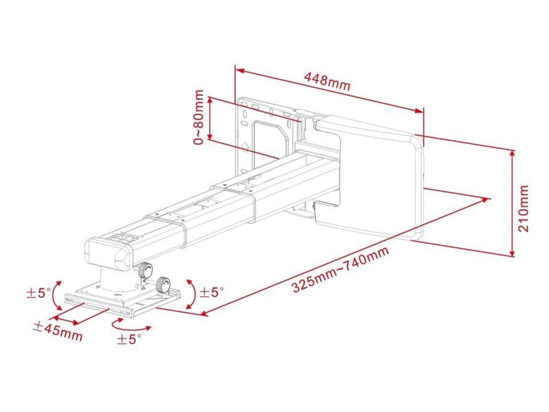Multibrackets M Projektor Befestigungskit Short Throw Deluxe