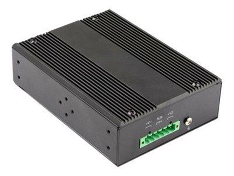 StarTech.com Industrial 5 Port Gigabit Ethernet Switch - 4 PoE RJ45 +2 SFP Slots 30W PoE+ 12-48VDC 10/100/1000 Rugged Power Over