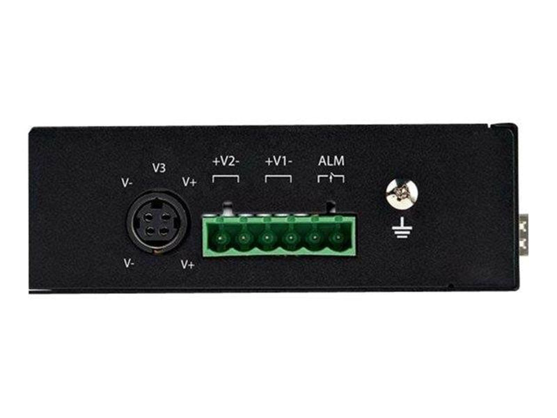 StarTech.com Industrial 5 Port Gigabit Ethernet Switch 5 PoE RJ45 +2 SFP Slots 30W PoE+ 48VDC 10/100/1000 Power Over Ethernet LA