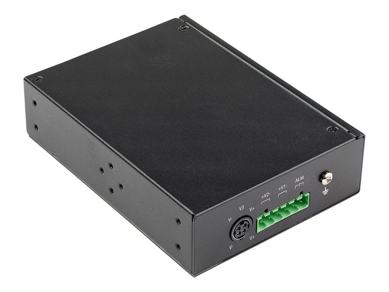StarTech.com Industrial 5 Port Gigabit Ethernet Switch 5 PoE RJ45 +2 SFP Slots 30W PoE+ 48VDC 10/100/1000 Power Over Ethernet LA