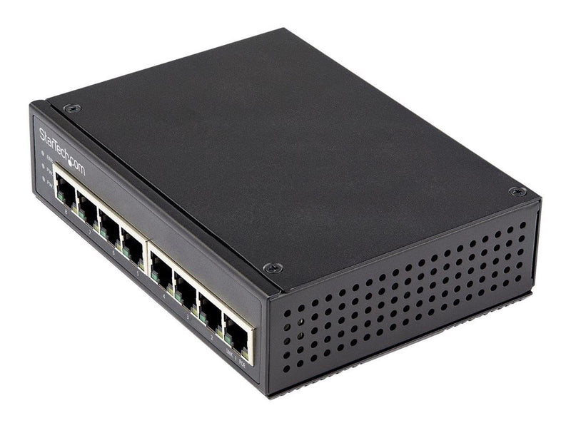 StarTech.com Industrial 8 Port Gigabit PoE Switch - 30W - Power Over Ethernet Switch - GbE PoE+ Unmanaged Switch