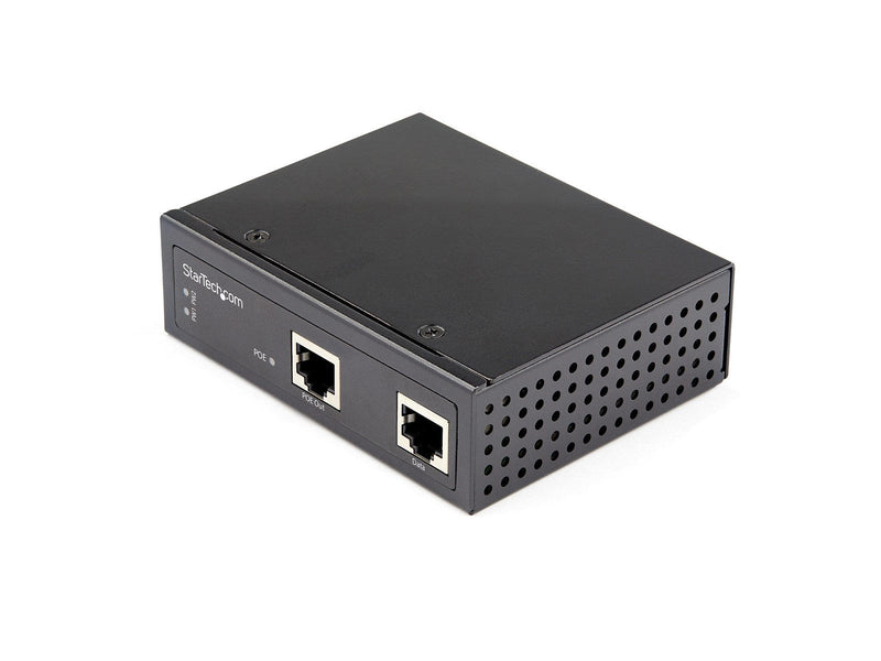 StarTech.com POEINJ1G90W Industrial Gigabit PoE Injector - High Speed/High Power 90W - 802.3bt PoE++ 52V-56VDC DIN Rail UPoE/Ult