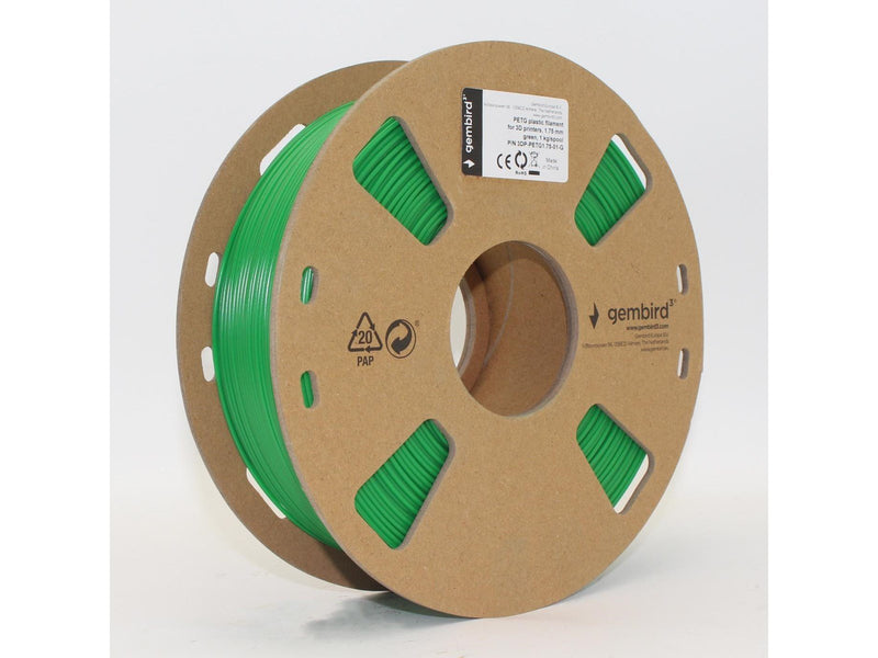 Gembird PETG (PET, PETT) filament - Green - 1.75mm ø - 1 kg
