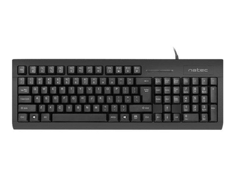 Natec KLAWIATURA Z CZYTNIKIEM KART SMART ID MORAY - Tastaturen - Englisch - US - Schwarz