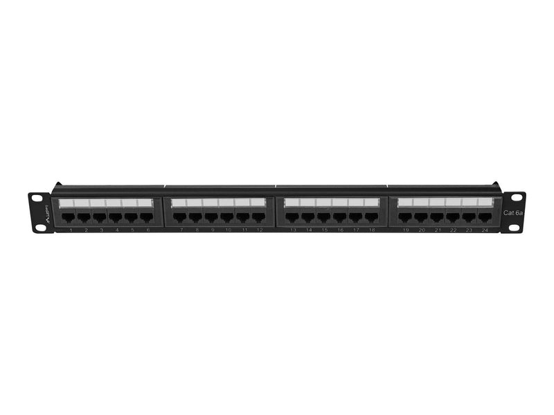 Lanberg patch panel 24 port 1U cat.6A UTP black