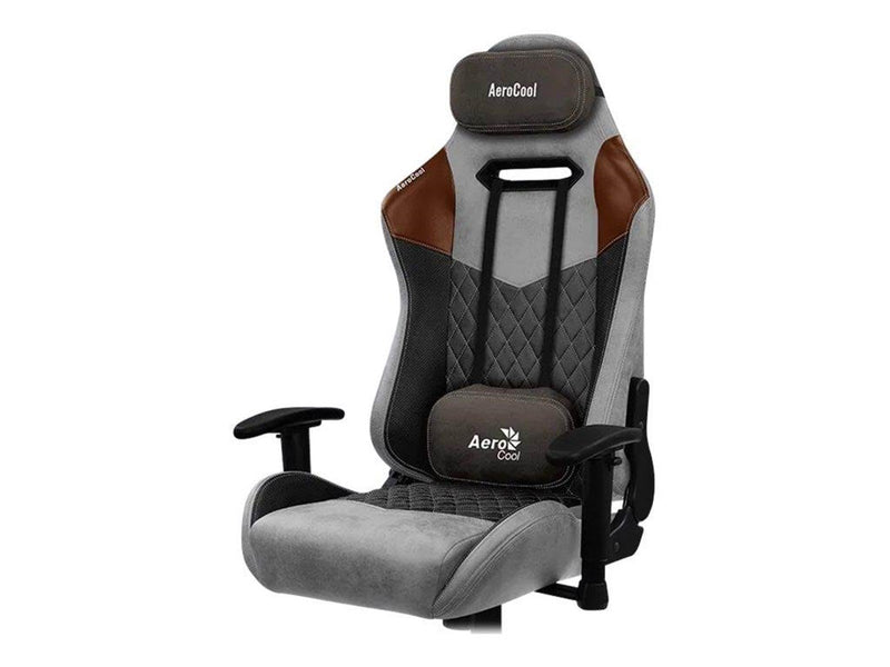 AeroCool FOTEL AEROCOOL AC-280 DUKE SZARY Büro Stuhl - AeroSuede