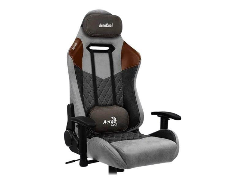 AeroCool FOTEL AEROCOOL AC-280 DUKE SZARY Büro Stuhl - AeroSuede