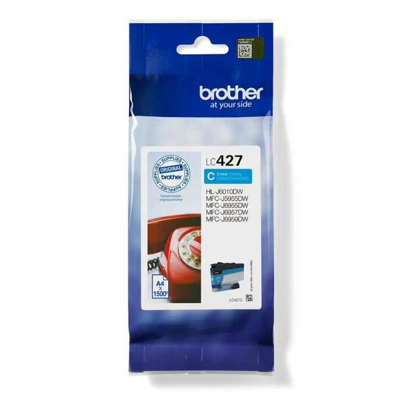 Brother Original LC427C Druckerpatrone cyan bis zu 1500 Seiten (LC427C)