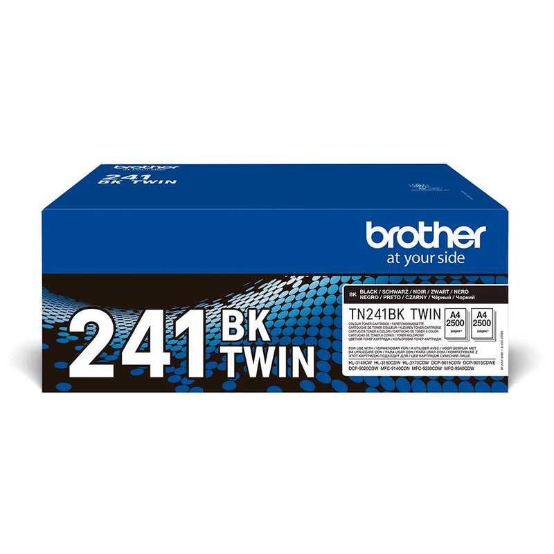 Brother Original TN-241BK Toner - schwarz Doppelpack (TN241BKTWIN)