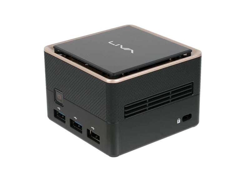 ECS Elitegroup Mini Barebone PC LIVA Q3 Plus R1505G AMD Ryzen Embedded R1505G (95-677-MZ6A05)