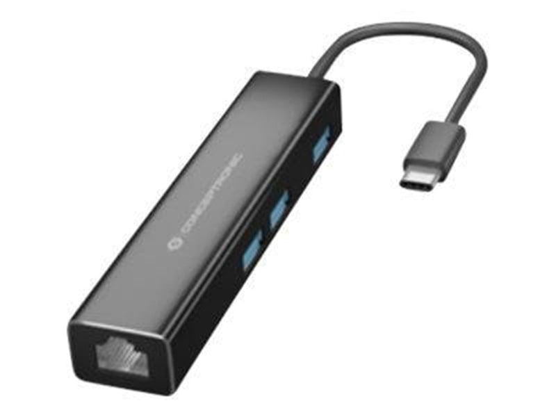 Conceptronics Conceptronic DONN07B - hub - 3 ports USB-Hubs - 3 - Schwarz