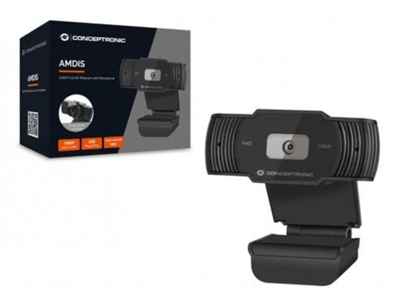 Conceptronics AMDIS 1080P Full HD Webcam+Mic