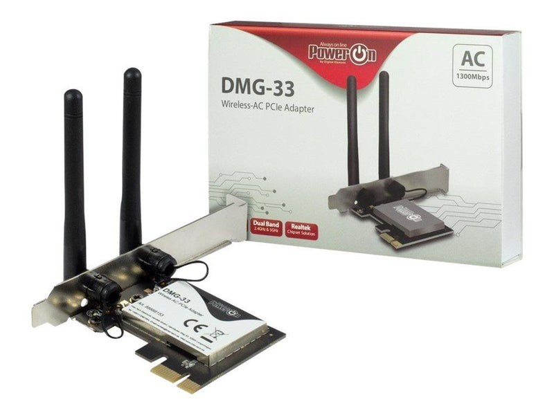 Inter-Tech DMG-33 Wi-Fi 5 PCIe Adapter