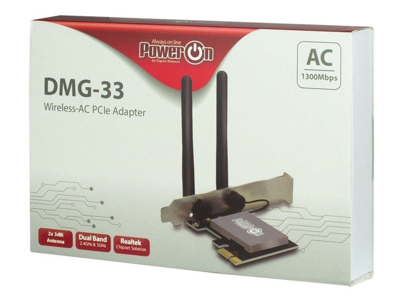 Inter-Tech DMG-33 Wi-Fi 5 PCIe Adapter
