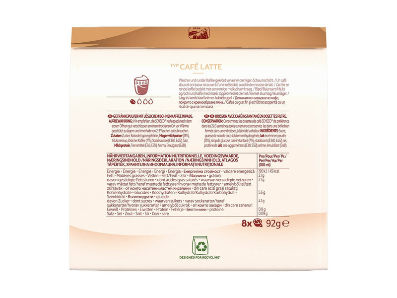 Senseo Pads Café Latte - 8 pcs