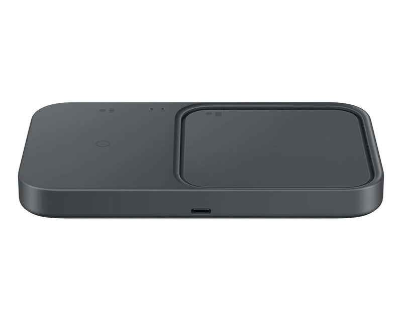 Samsung Wireless Charger Duo mit Schnellladeadapter EP-P5400T - Induktive Ladestation (Dark Gray)
