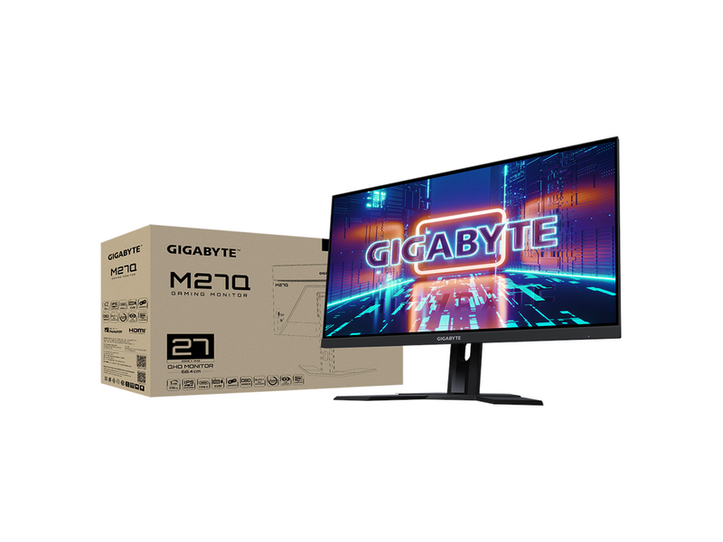27" GIGABYTE M27Q Rev. 2 - 2560x1440 (QHD) - 165Hz - SS IPS - 10W USB-C