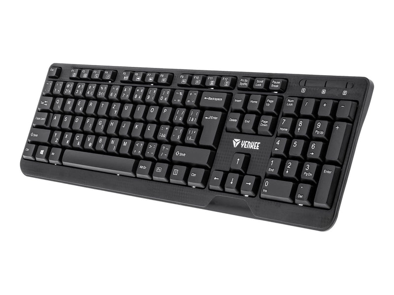 Yenkee YKB 1002CS - keyboard - QWERTZ - Tastaturen - Schwarz