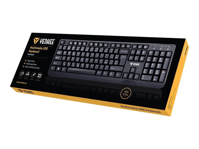 Yenkee YKB 1002CS - keyboard - QWERTZ - Tastaturen - Schwarz