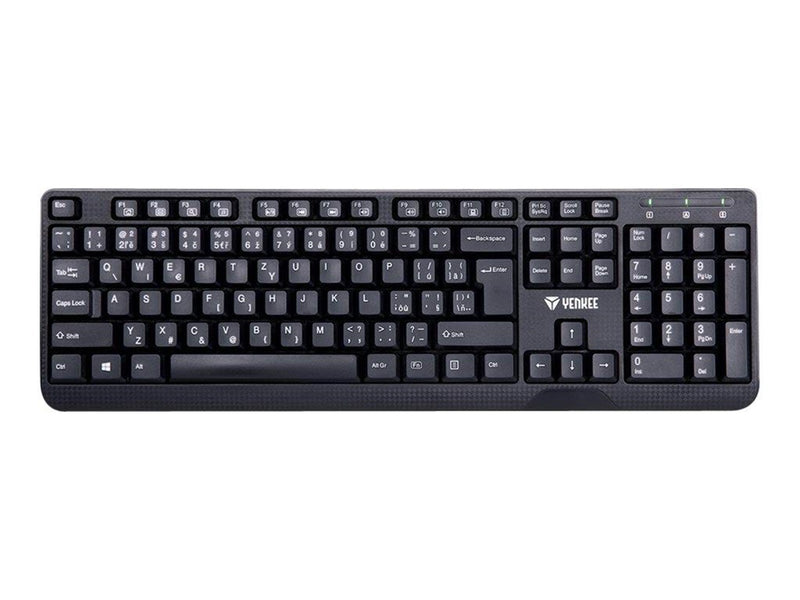 Yenkee YKB 1002CS - keyboard - QWERTZ - Tastaturen - Schwarz