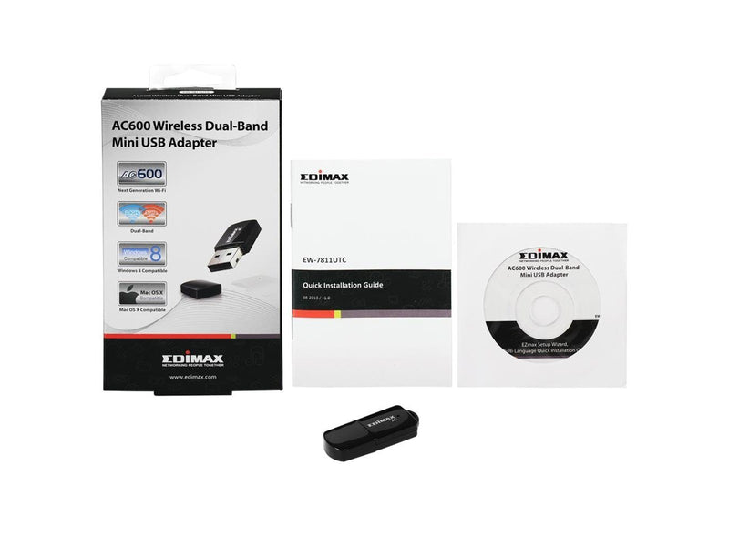 Edimax EW-7811UTC AC600 Wireless Dual-Band Mini USB Adapter