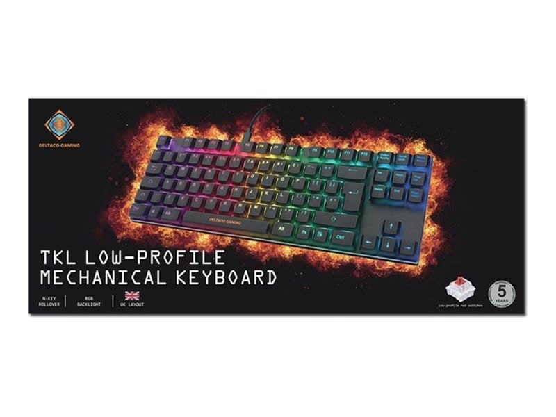 Deltaco GAMING - Gaming Tastaturen - Englisch - UK - Schwarz