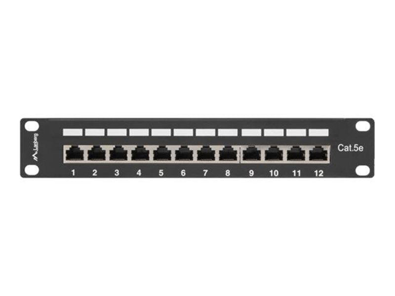 Lanberg PPF5-9012-B - patch panel - 1U - 10"