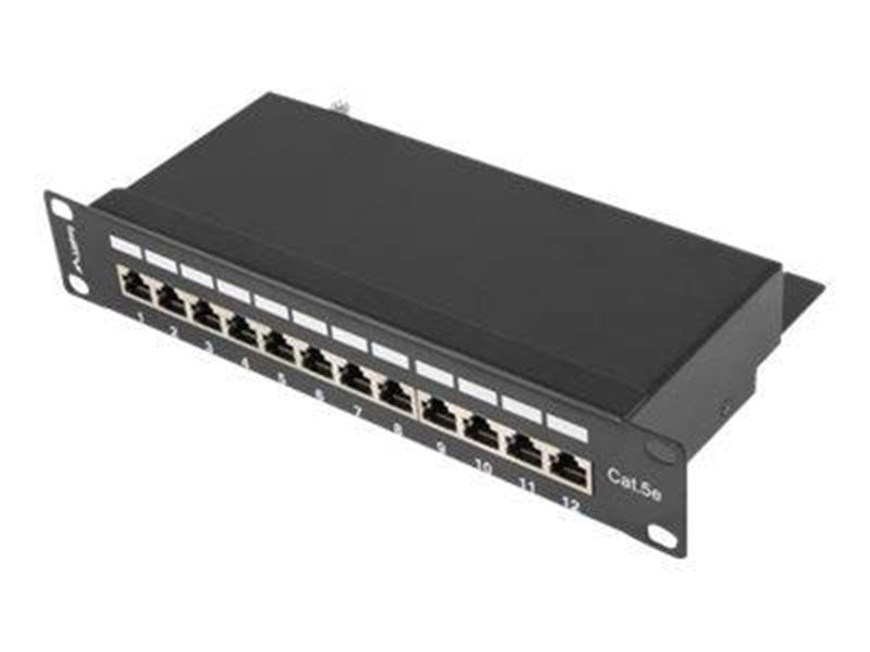 Lanberg PPF5-9012-B - patch panel - 1U - 10"