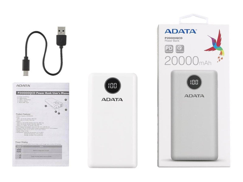A-Data ADATA P20000QCD Powerbank (Akku) - 20000 mAh