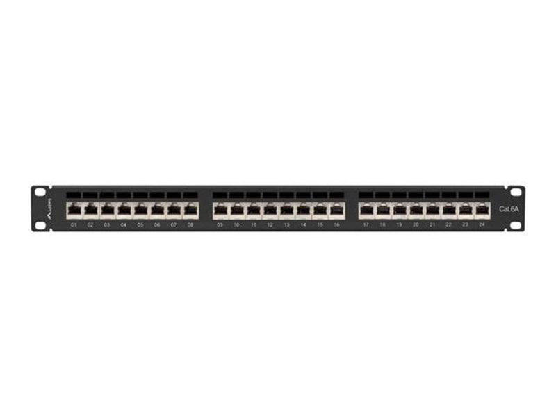 Lanberg PPSA-1024-B 24-Port Patch Panel 1U 19" Cat6A FTP Shielded Black